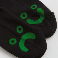 Polar Happy Sad Socks in Black and Green thumbnail