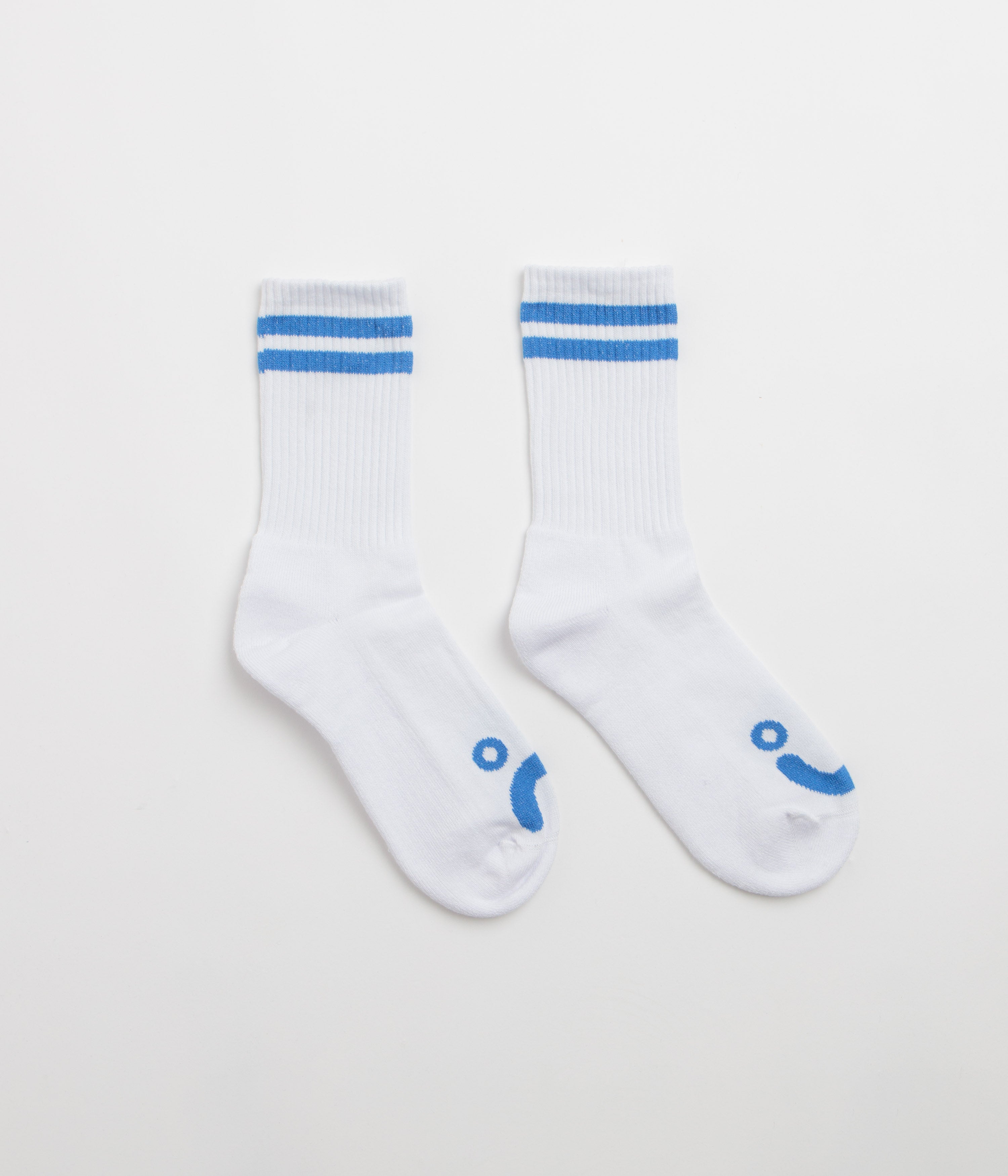 Polar Happy Sad Socks - White / Blue