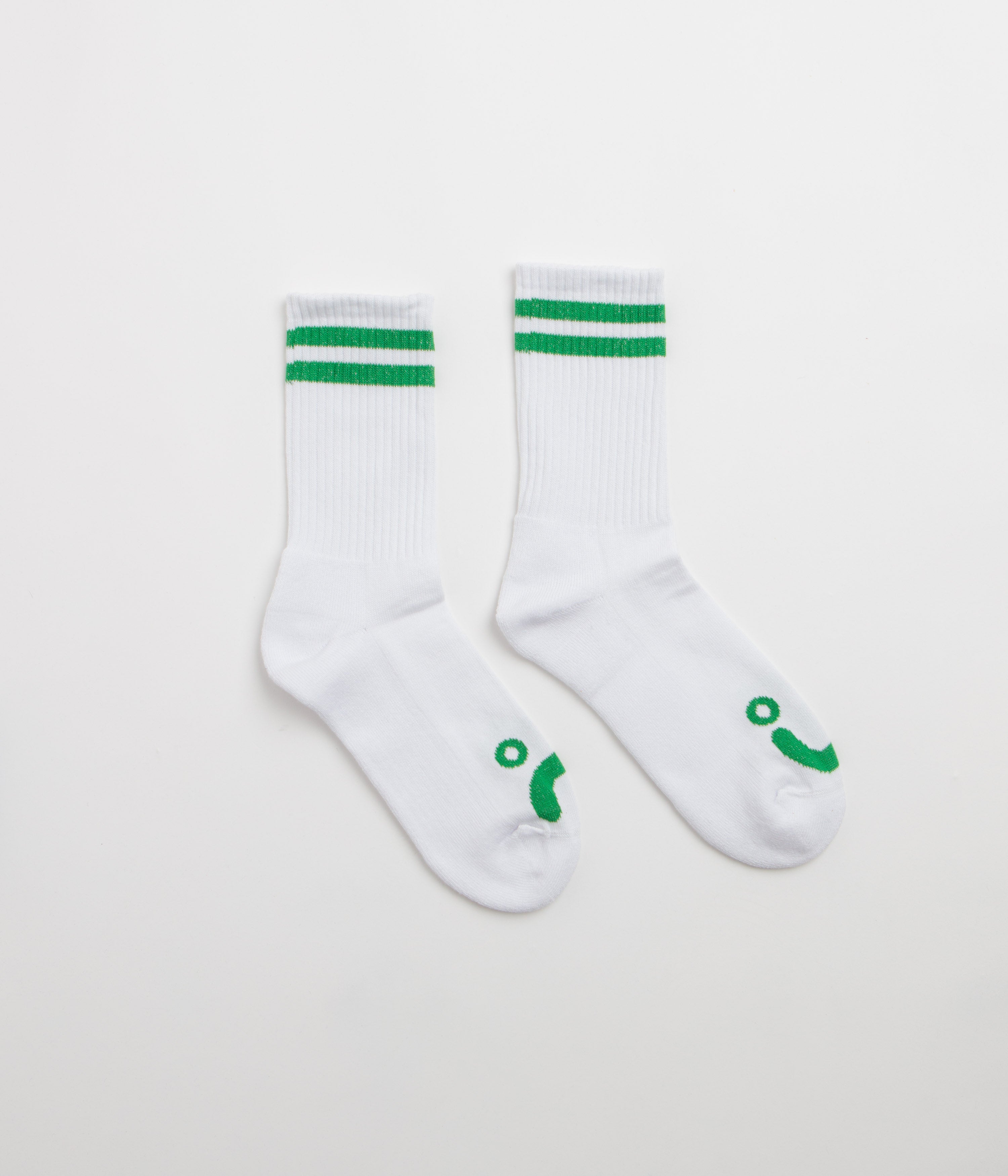 Polar Happy Sad Socks - White / Green