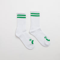Polar Happy Sad Socks - White / Green thumbnail