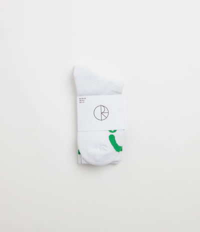 Polar Happy Sad Socks - White / Green