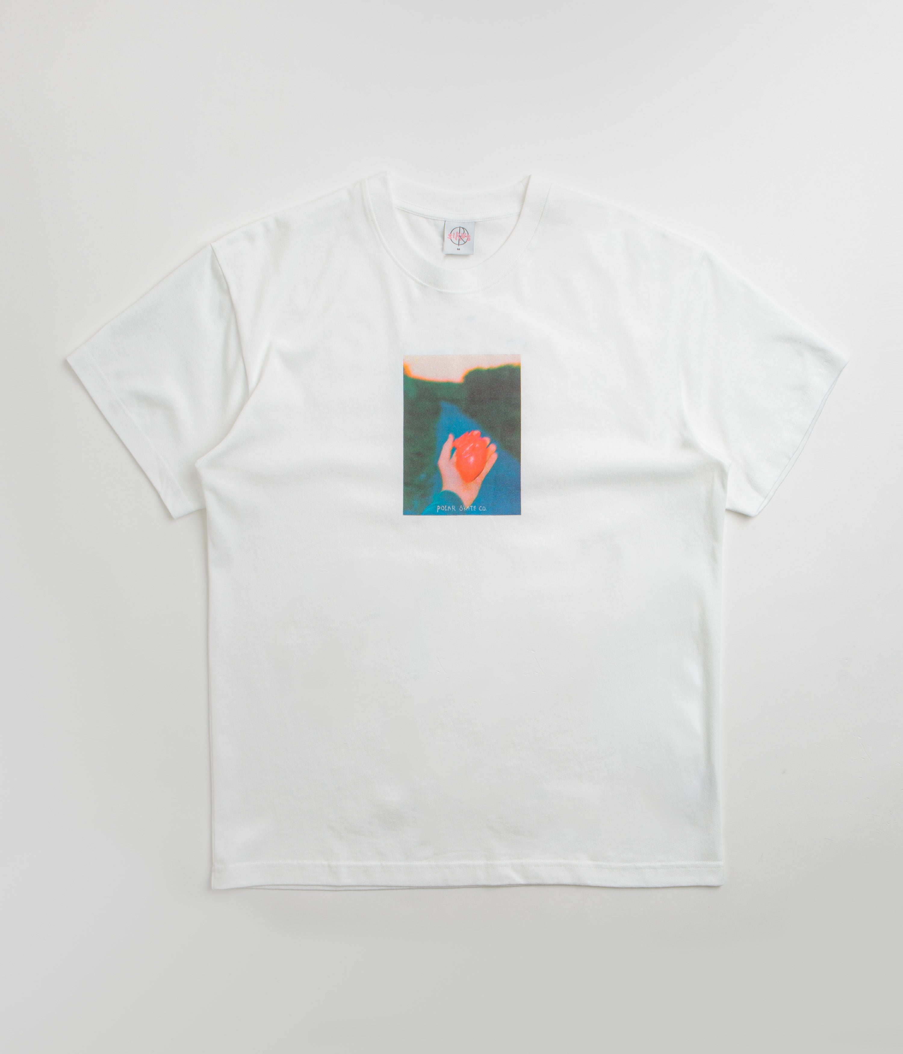 Polar Heart in Hand T-Shirt in White