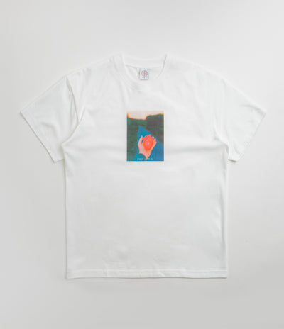 Polar Heart in Hand T-Shirt in White