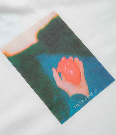 Polar Heart in Hand T-Shirt in White