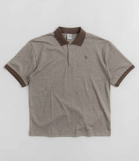 Polar Illusion Surf Polo Shirt in Brown