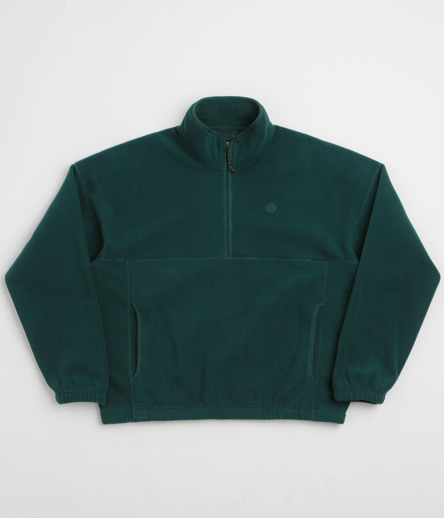 Polar Ivan Half Zip Sweatshirt in Dark Emerald