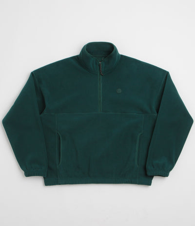 Polar Ivan Half Zip Sweatshirt in Dark Emerald