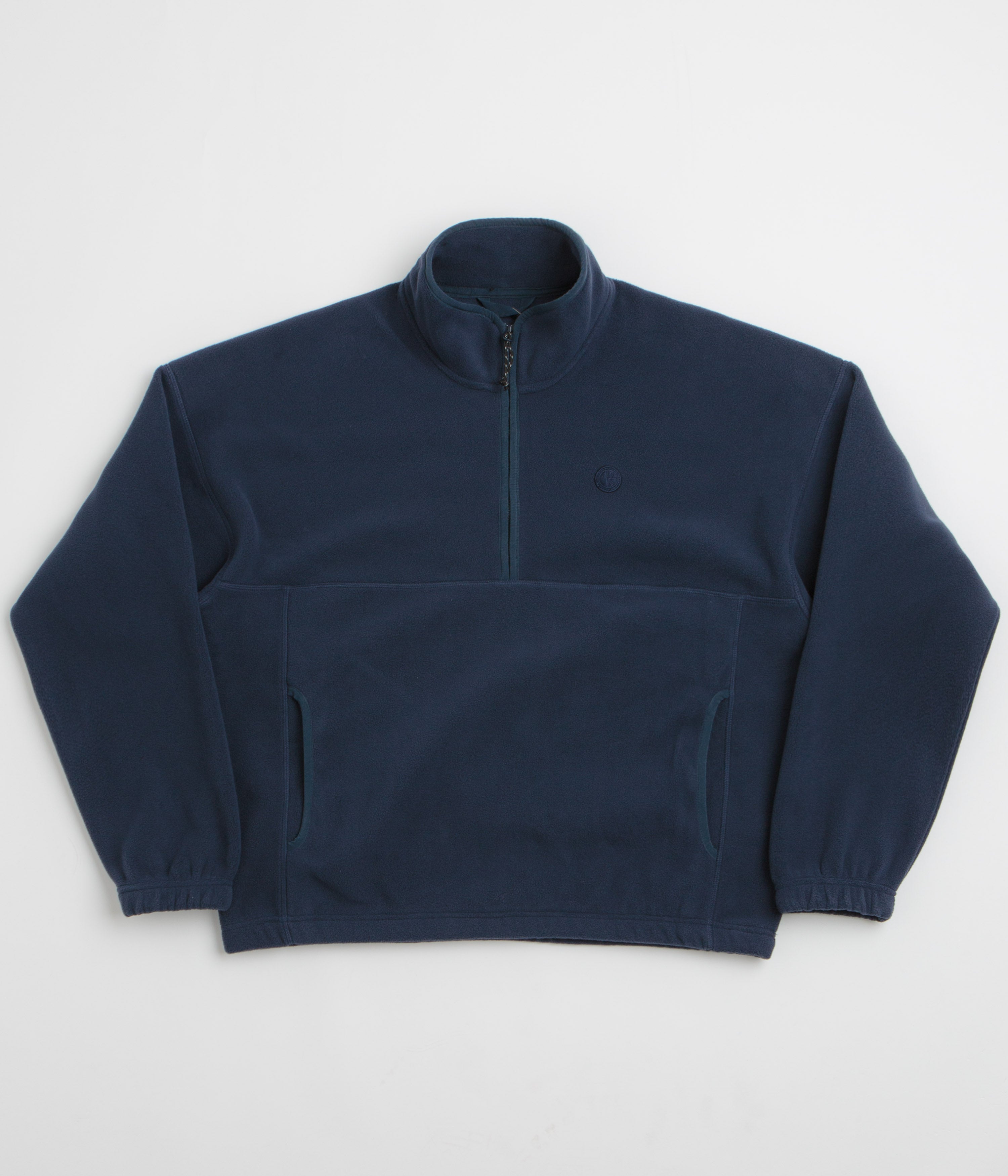 Polar Ivan Half Zip Sweatshirt in Grey Blue