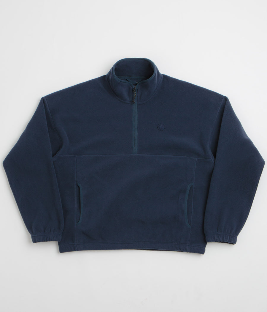 Polar Ivan Half Zip Sweatshirt in Grey Blue
