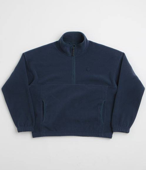 Polar Ivan Half Zip Sweatshirt - Grey Blue