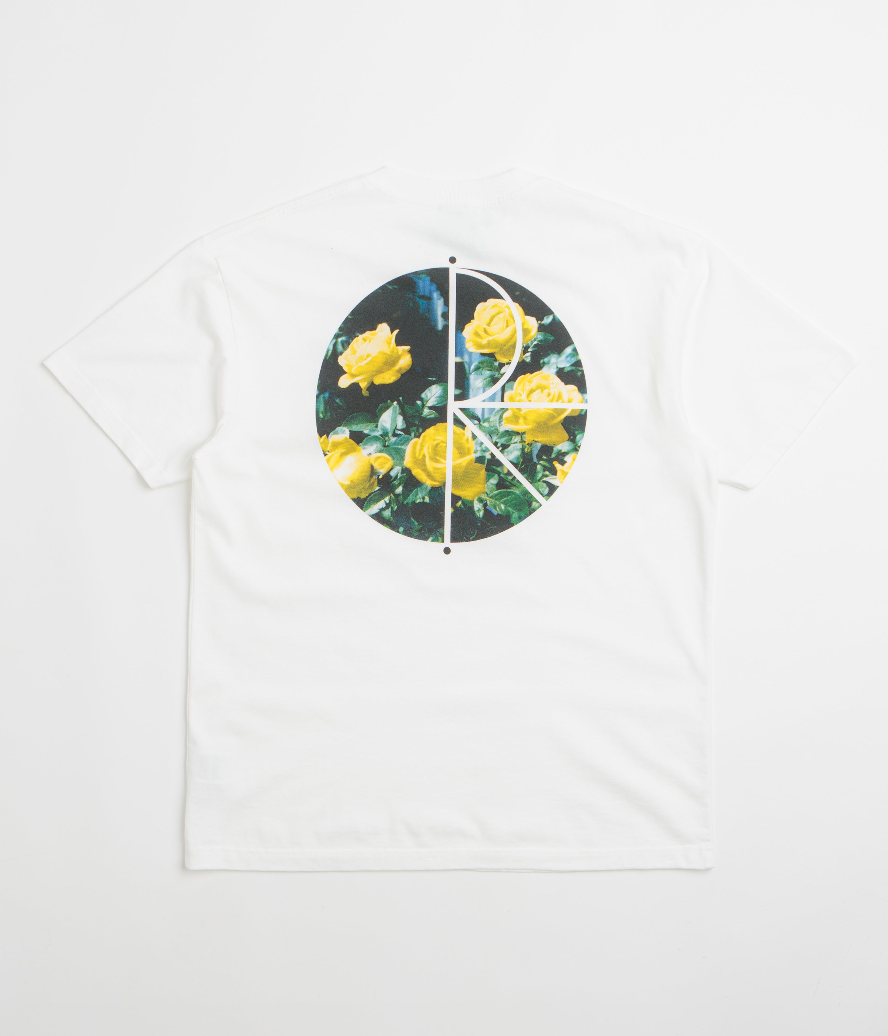 Polar Martas Roses Fill Logo T-Shirt - White