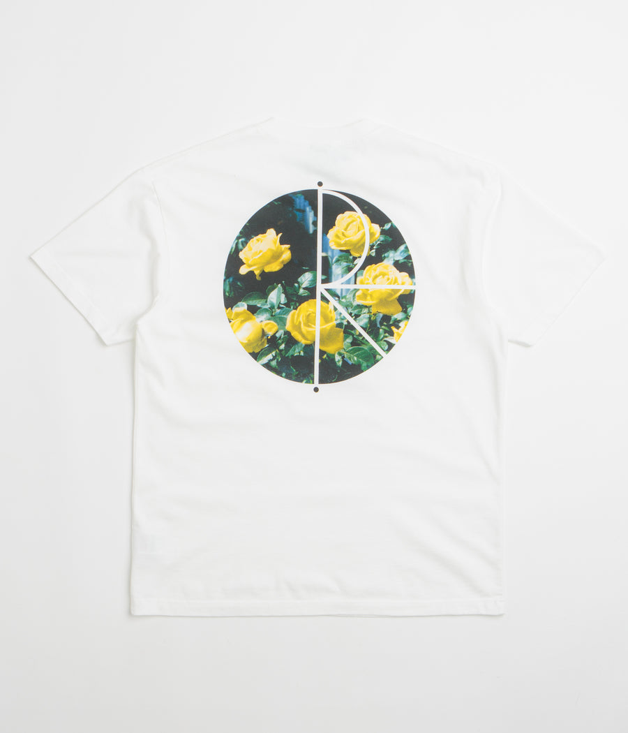 Polar Martas Roses Fill Logo T-Shirt - White