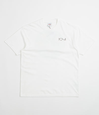 Polar Martas Roses Fill Logo T-Shirt - White