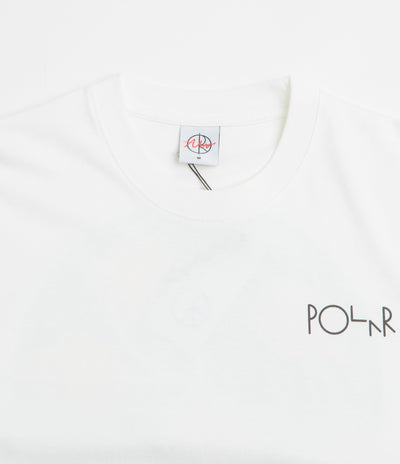 Polar Martas Roses Fill Logo T-Shirt - White