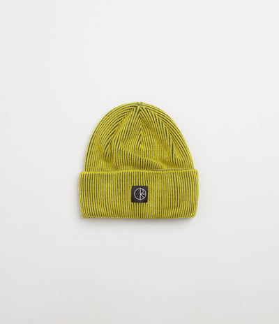Polar Merino Lines Beanie - Chartreuse / Army Green