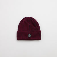 Polar Merino Lines Beanie - Wine / Navy thumbnail