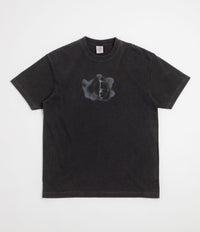 Polar Metal Logo T-Shirt in Silver Black