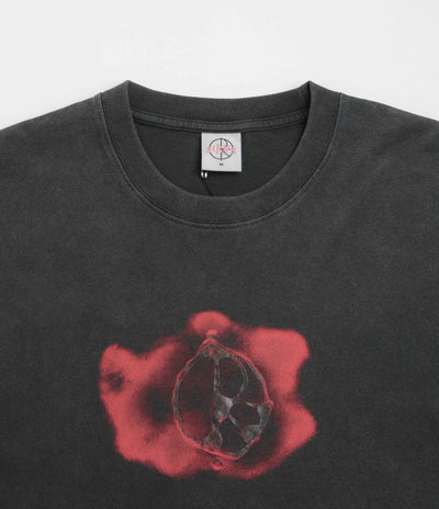 Polar Metal Logo T-Shirt in Silver Black
