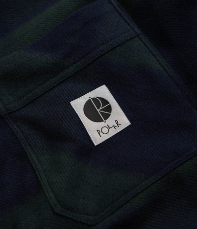 Polar Mike Flannel Shirt - Navy / Teal