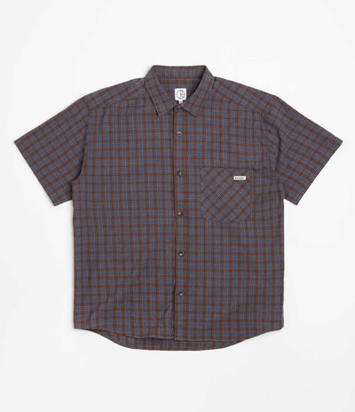 Polar Mitchell Poplin Shirt - Brown / Blue