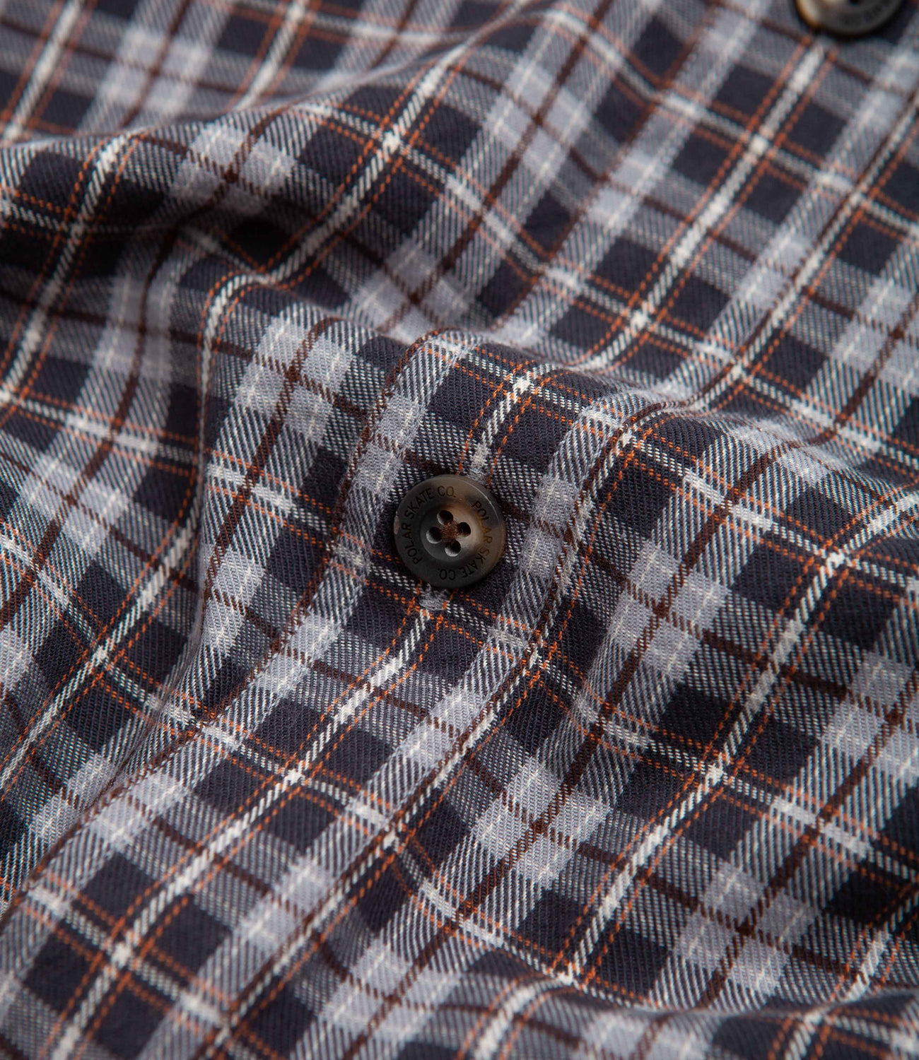 Polar Mitchell Poplin Shirt - Graphite / Gold | Flatspot