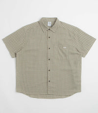 Polar Mitchell Short Sleeve Shirt in Beige and Green