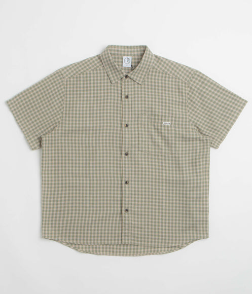 Polar Mitchell Short Sleeve Shirt - Beige / Green