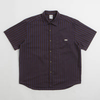 Polar Mitchell Short Sleeve Shirt in Purple and Chocolate thumbnail