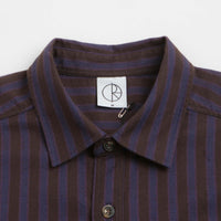 Polar Mitchell Short Sleeve Shirt in Purple and Chocolate thumbnail