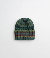 Polar Multi Beanie in Blue and Wine / Green