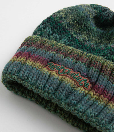 Polar Multi Beanie in Blue and Wine / Green
