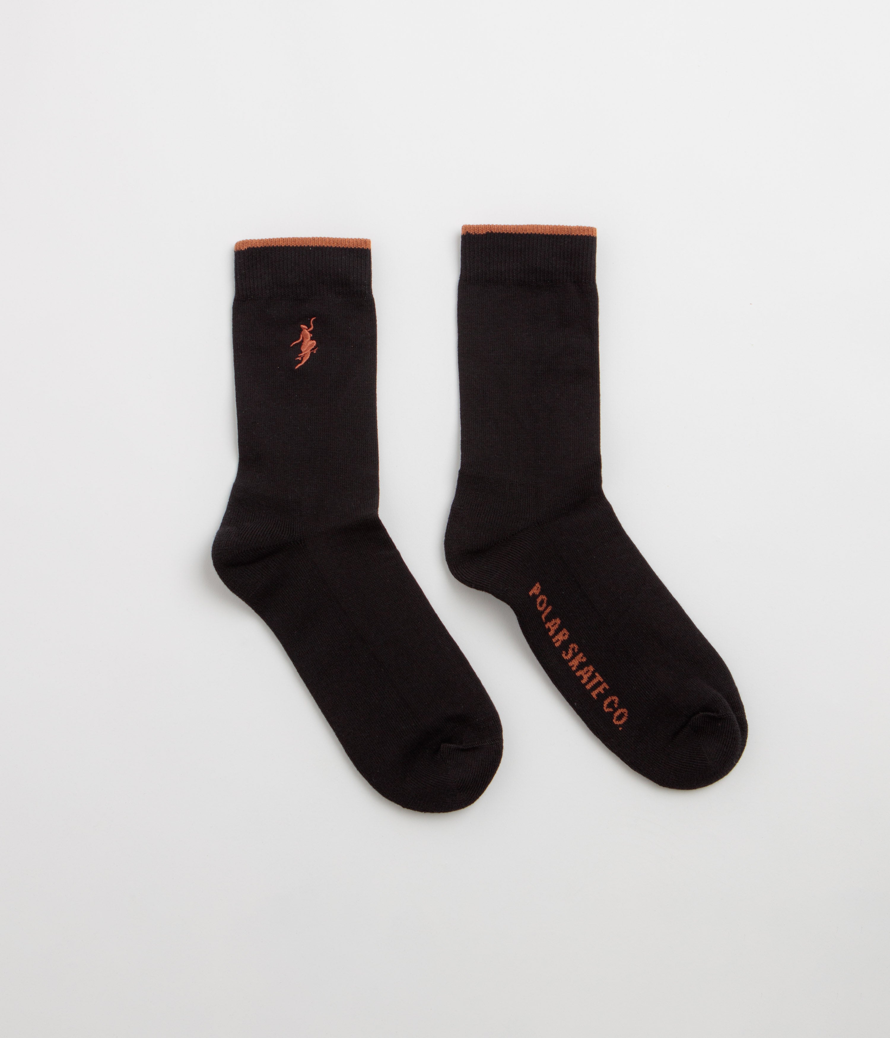Polar No Complies Forever Socks - Black / Caramel