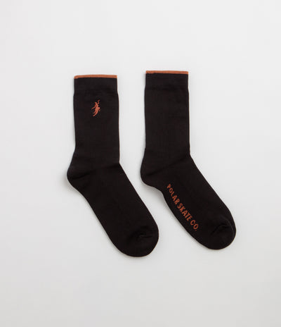 Polar No Complies Forever Socks - Black / Caramel