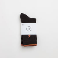 Polar No Complies Forever Socks - Black / Caramel thumbnail