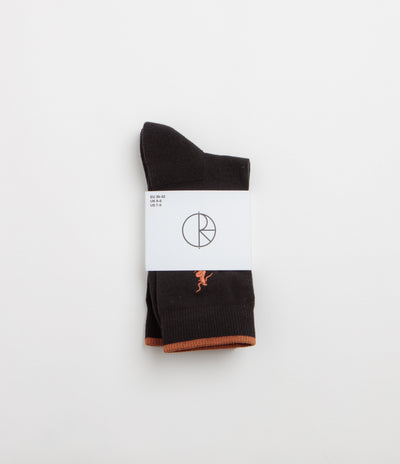 Polar No Complies Forever Socks - Black / Caramel