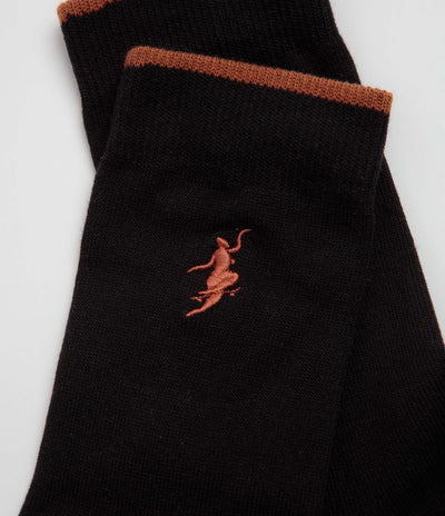 Polar No Complies Forever Socks - Black / Caramel