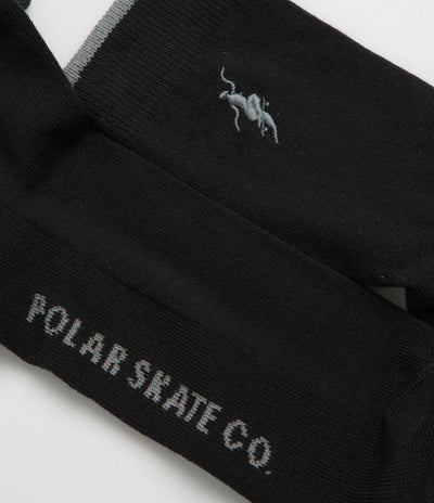 Polar No Complies Forever Socks in Black and Grey