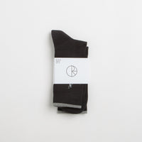 Polar No Complies Forever Socks in Black and Grey thumbnail