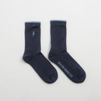 Polar No Complies Forever Socks - Navy / Light Blue thumbnail