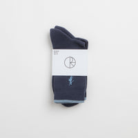 Polar No Complies Forever Socks - Navy / Light Blue thumbnail