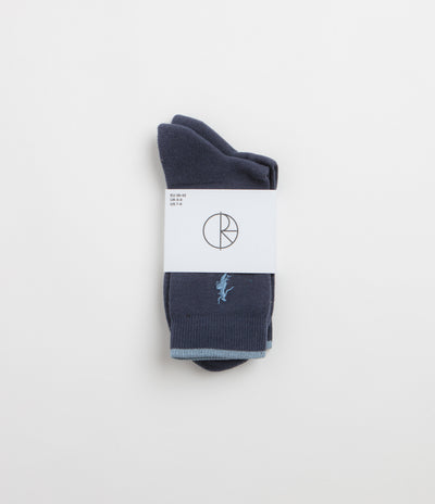 Polar No Complies Forever Socks - Navy / Light Blue