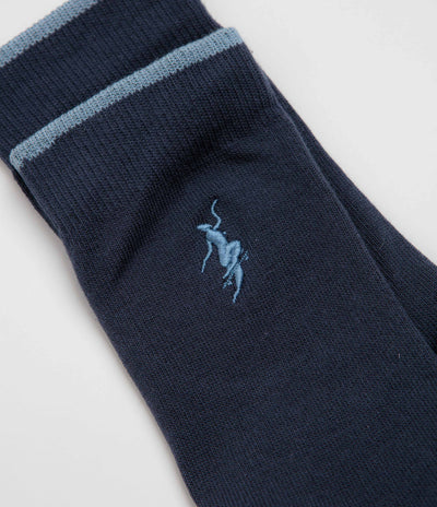 Polar No Complies Forever Socks - Navy / Light Blue