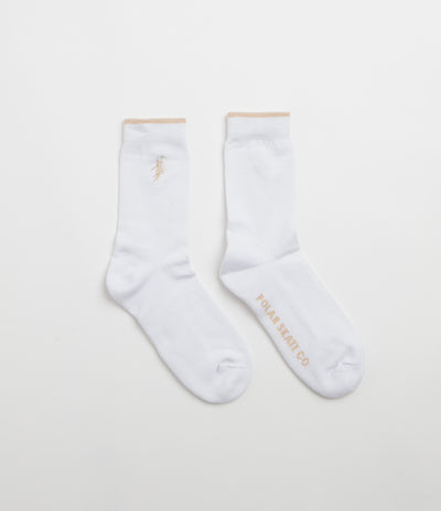 Polar No Complies Forever Socks - White / Sand