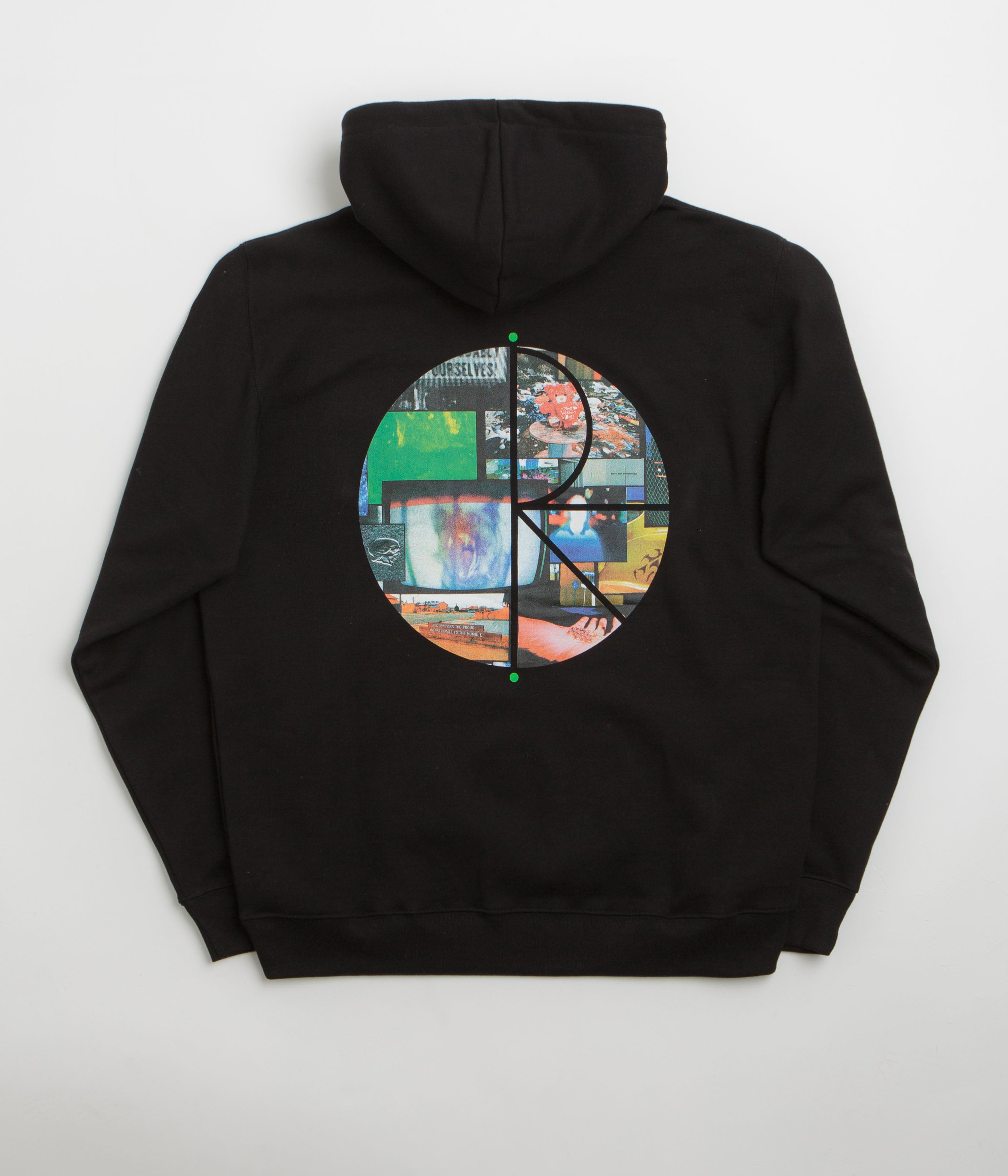 Fucking Awesome AOP Stamp Zipped Hoodie - Black | Flatspot