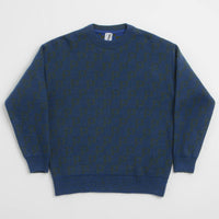 Polar P Pattern George Sweatshirt in Blue and Green thumbnail