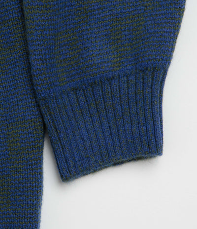 Polar P Pattern George Sweatshirt in Blue and Green