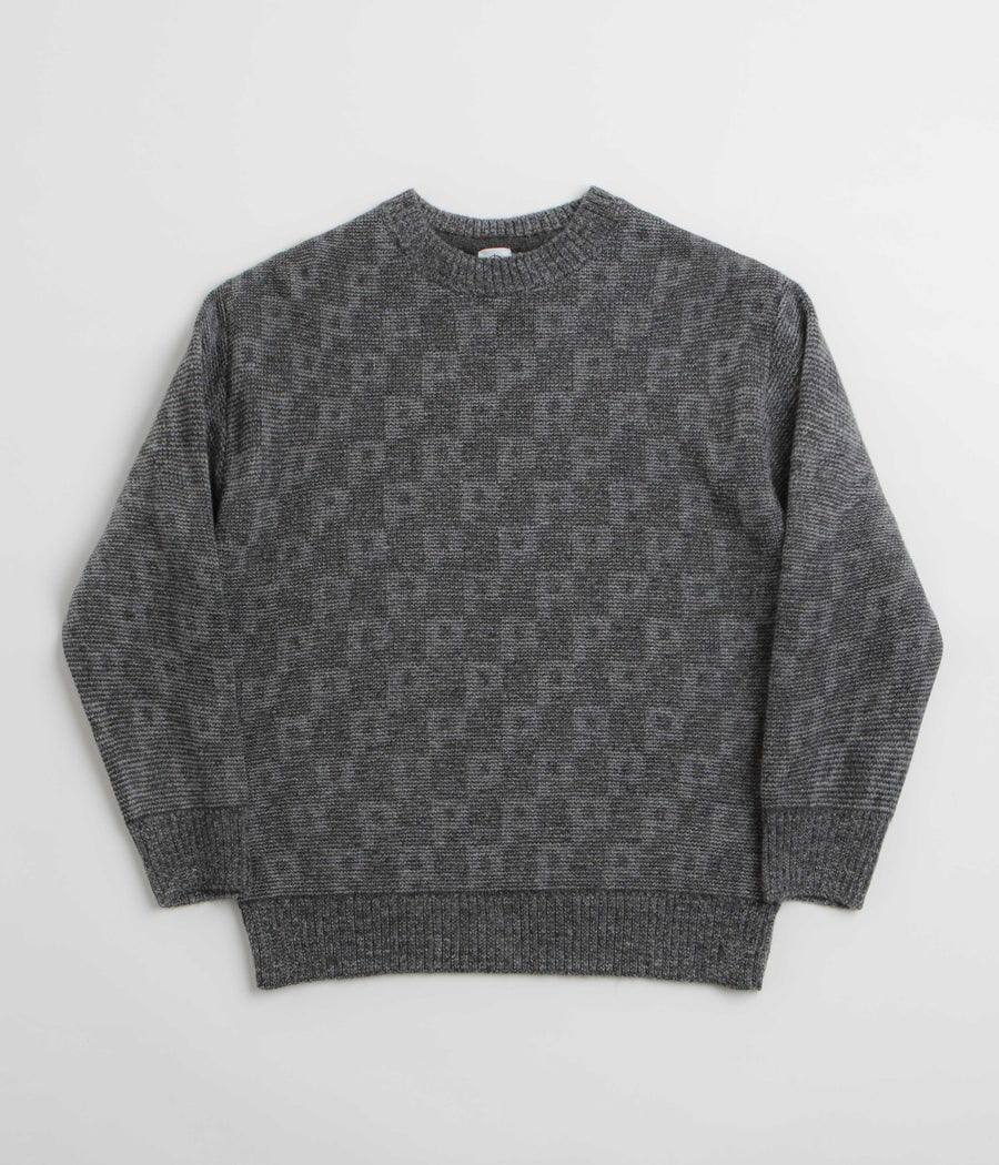 Polar P Pattern George Sweatshirt in Grey