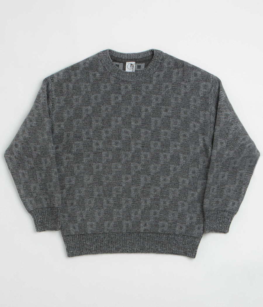 Polar P Pattern George Sweatshirt - Grey