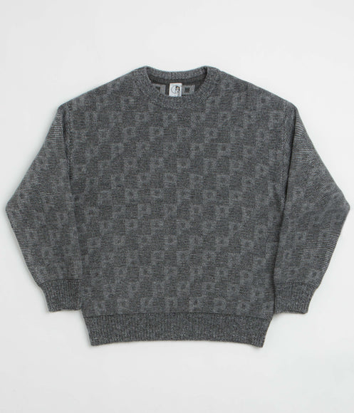 Polar P Pattern George Sweatshirt - Grey