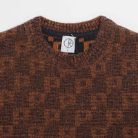 Polar P Pattern George Sweatshirt in Navy and Orange thumbnail